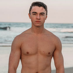 fitness trainer muscular man